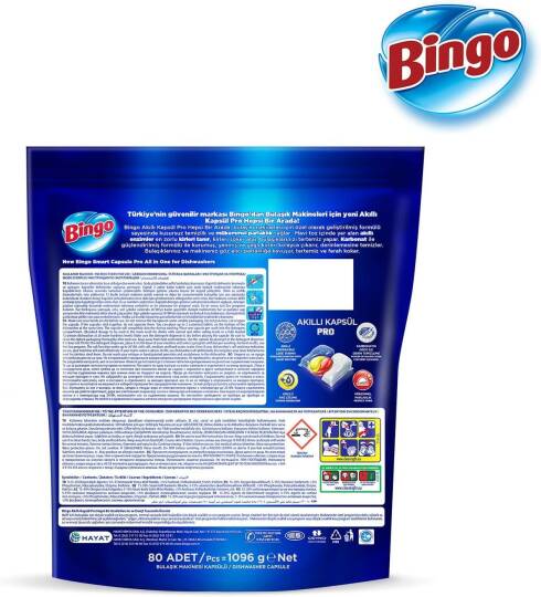 Bingo Akıllı Kapsül Pro Bulaşık Makinesi Tableti 80'li - 2