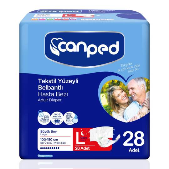 Canped Belbantlı Gece Eko L-Large Beden 28 Adet