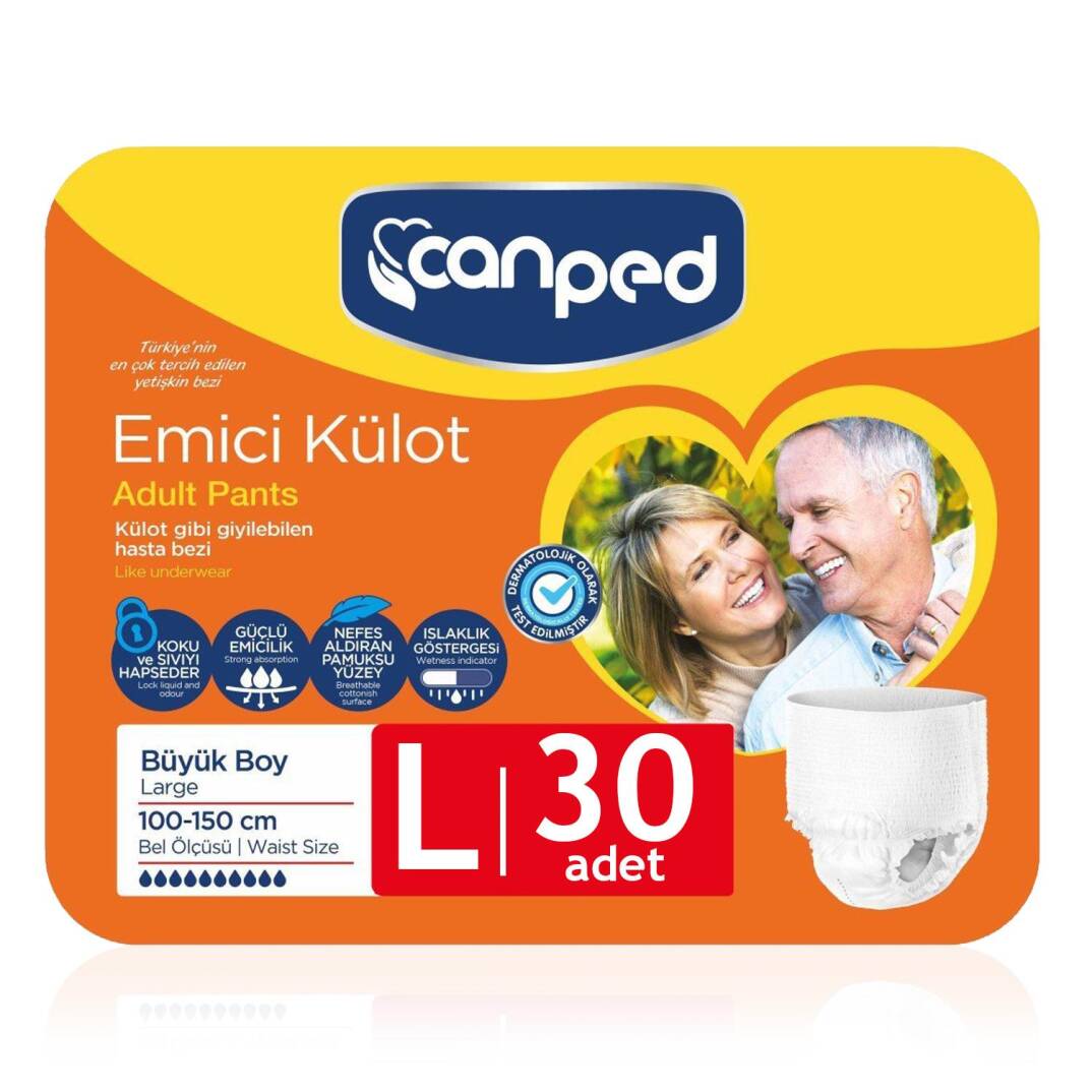 Canped Emici Külot L-Large Beden 30 Adet - 1