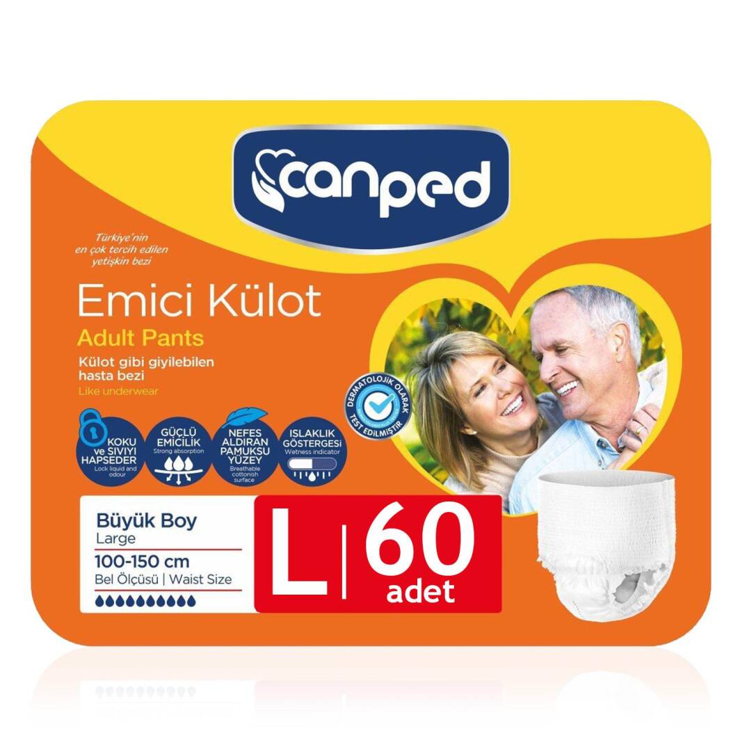 Canped Emici Külot L-Large Beden 60 Adet - 1
