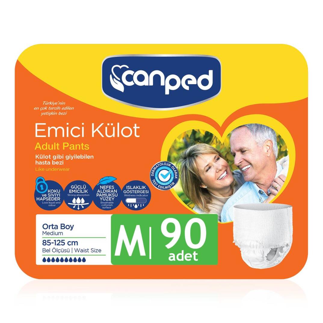 Canped Emici Külot M-Medium Beden 90 Adet - 1