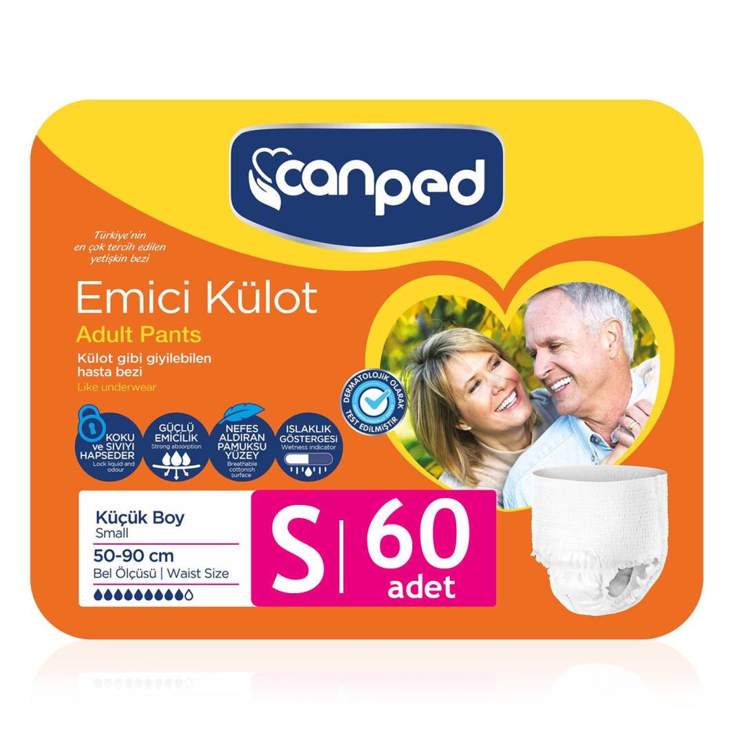 Canped Emici Külot S-Small Beden 60 Adet - 1