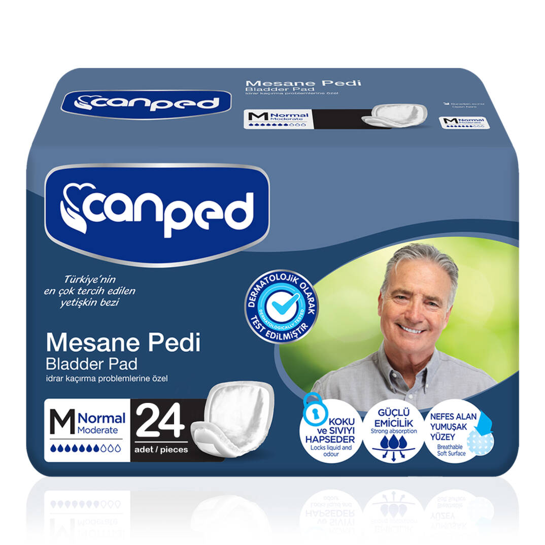 Canped Mesane Pedi Erkek M-Medium Beden 24 Adet - 1