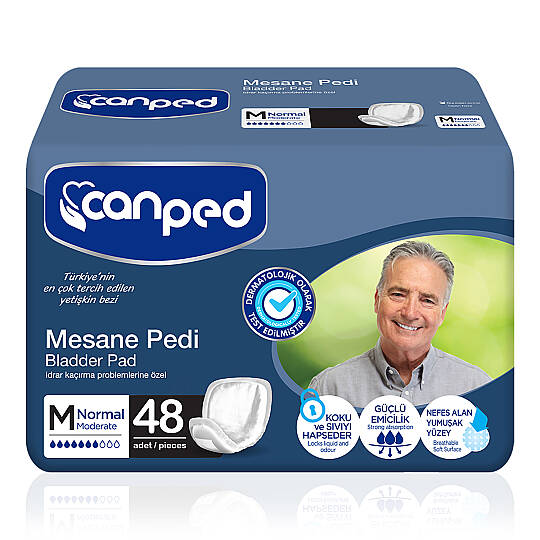 Canped Mesane Pedi Erkek M-Medium Beden 48 Adet