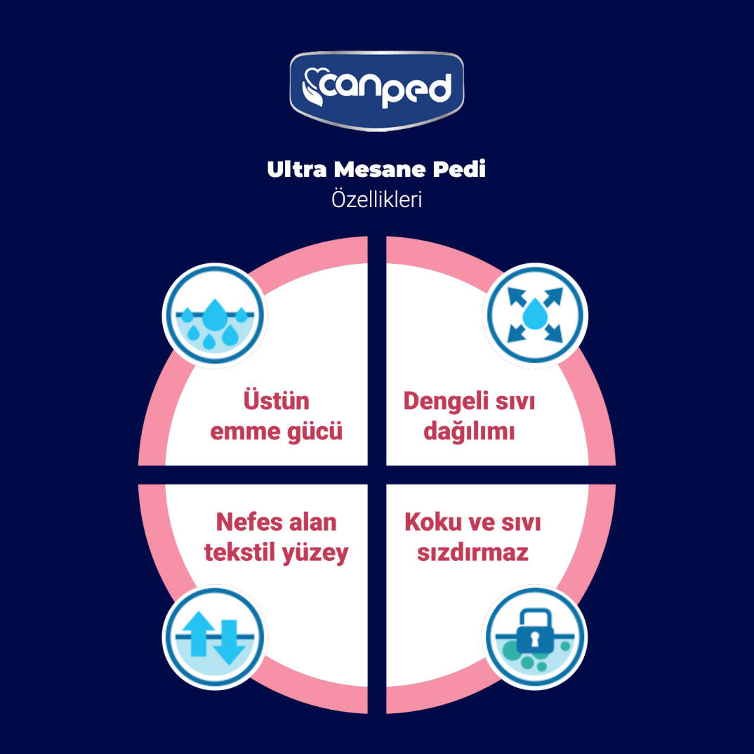 Canped Ultra Mesane Pedi Yoğun L-Large Beden 10 Adet - 2