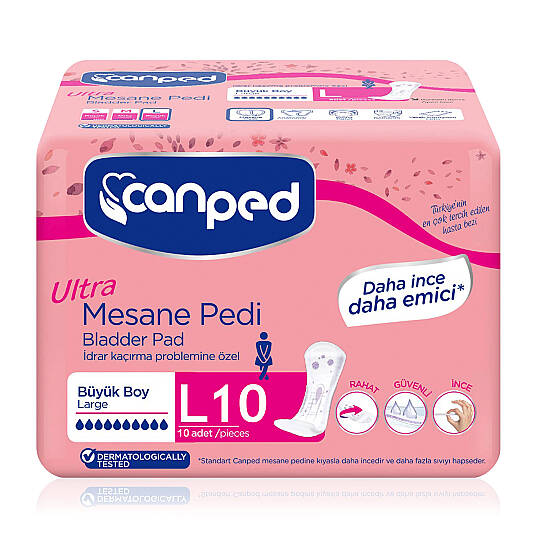 Canped Ultra Mesane Pedi Yoğun L-Large Beden 10 Adet