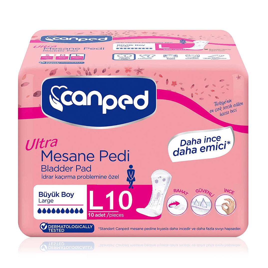 Canped Ultra Mesane Pedi Yoğun L-Large Beden 10 Adet - 1
