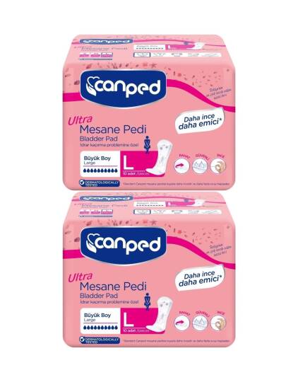 Canped Ultra Mesane Pedi Yoğun L-Large Beden 20 Adet