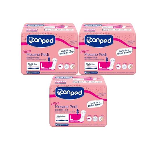 Canped Ultra Mesane Pedi Yoğun L-Large Beden 30 Adet