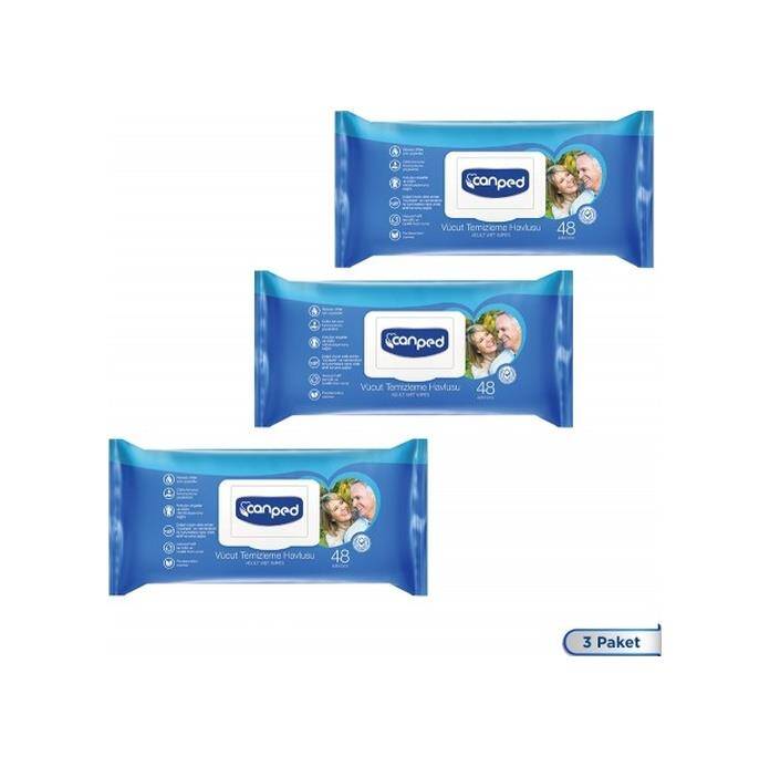 Canped Vücut Temizleme Havlusu 144 Adet - 1