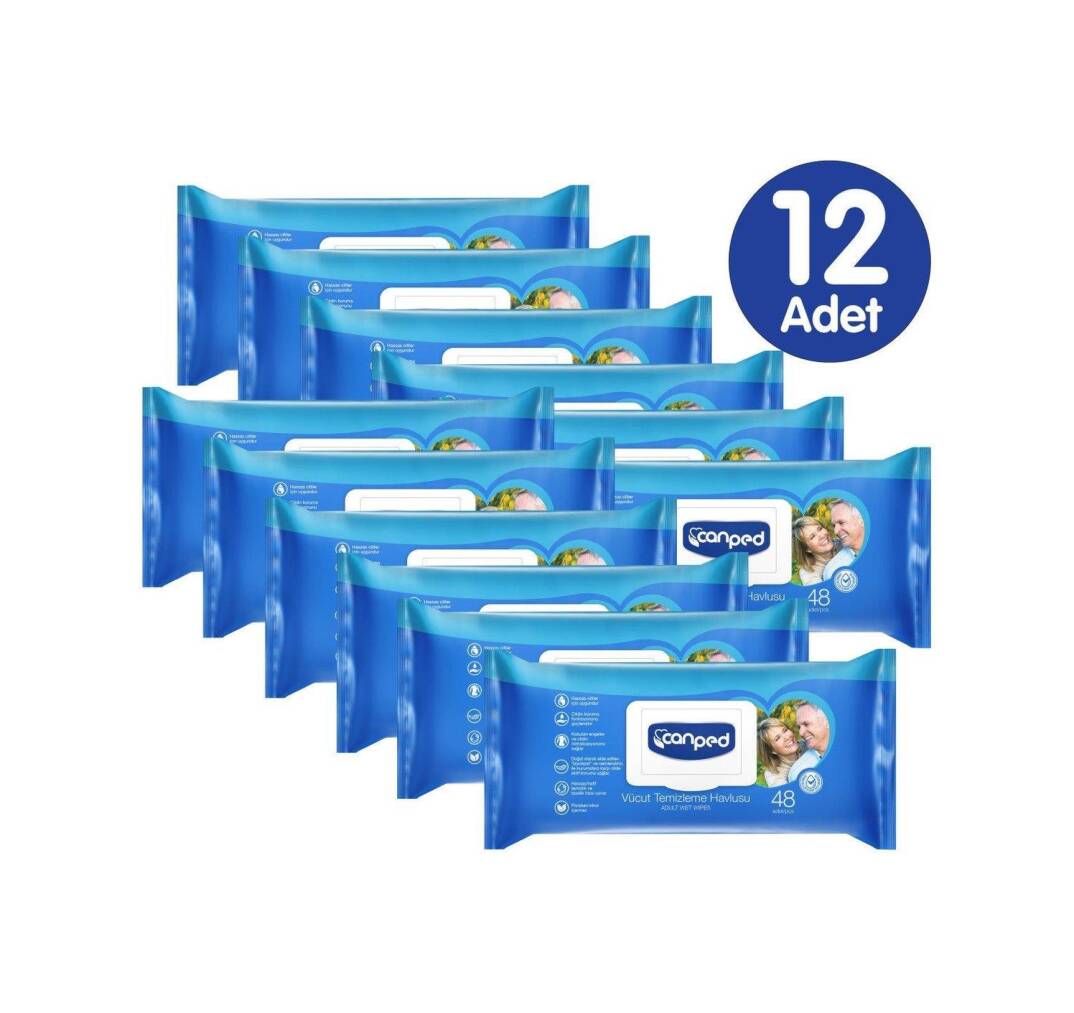 Canped Vücut Temizleme Havlusu 576 Adet - 1