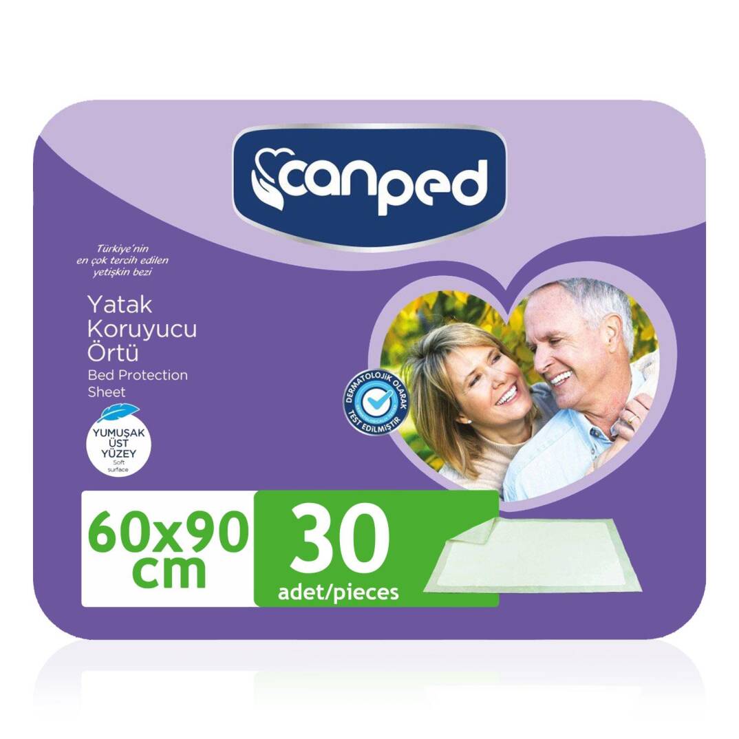 Canped Yatak Koruyucu Örtü 60x90 Cm 30 Adet - 1