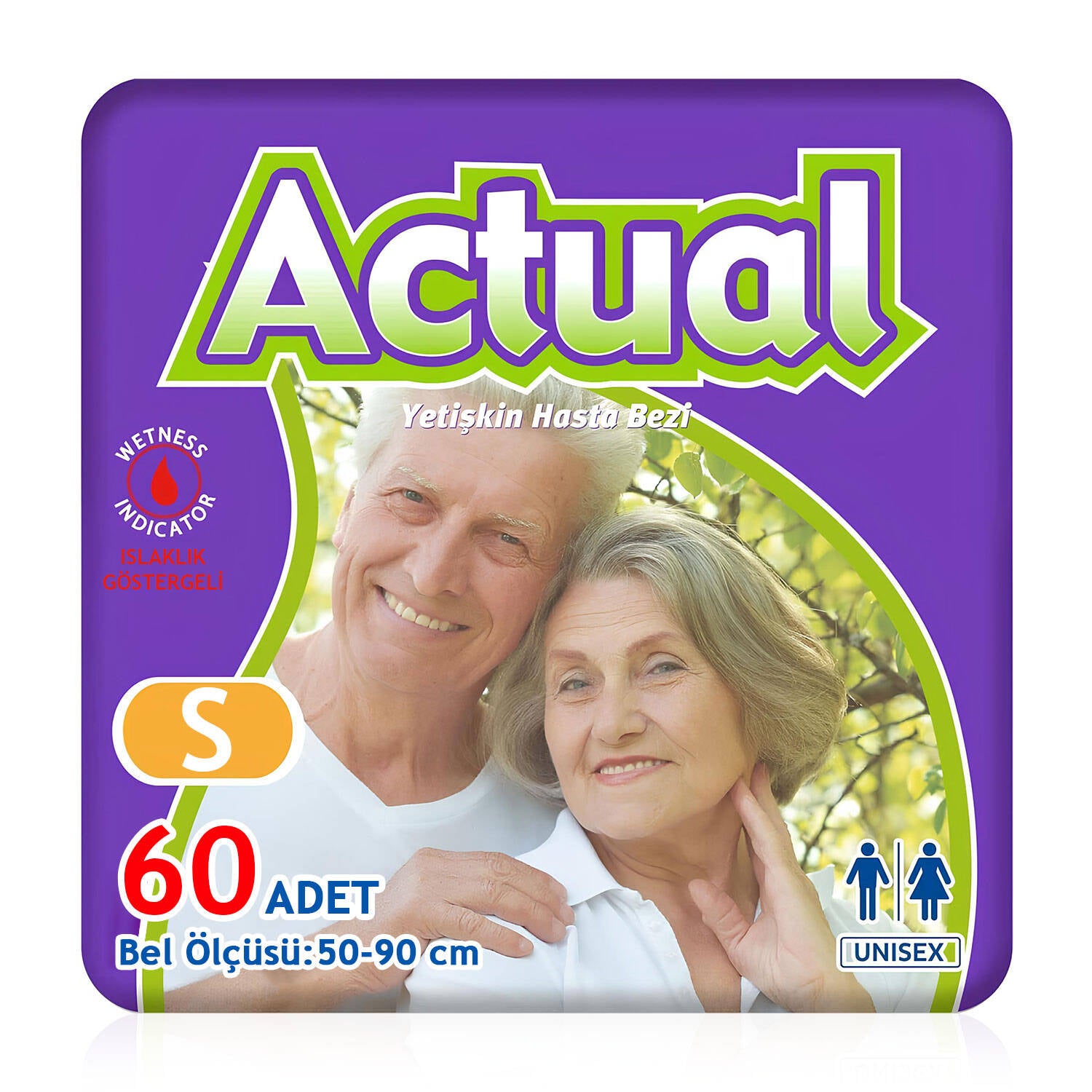 Actual Bel Bantlı Hasta Bezi S-Small Beden 60 Adet