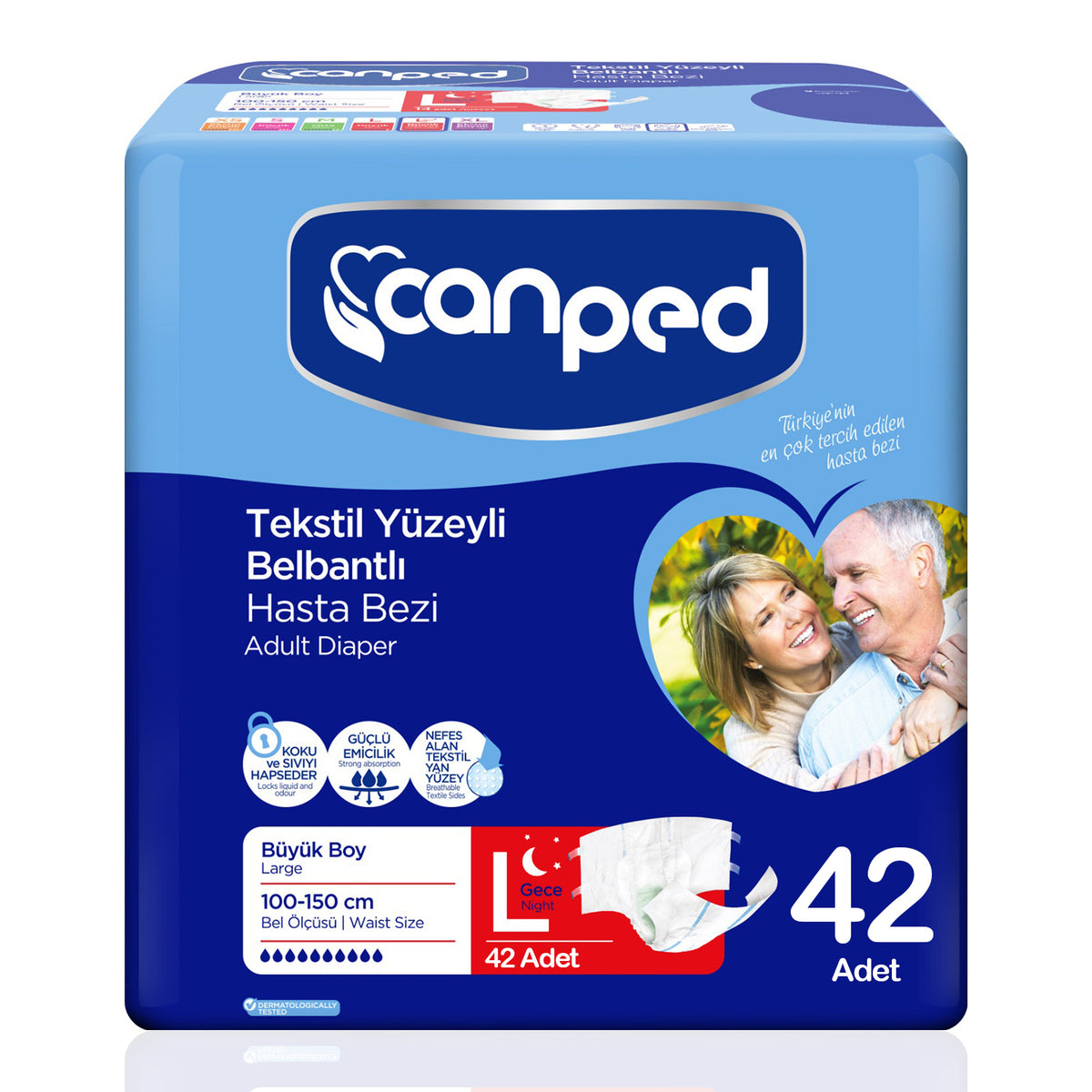 Canped Belbantlı Gece Eko L-Large Beden 42 Adet