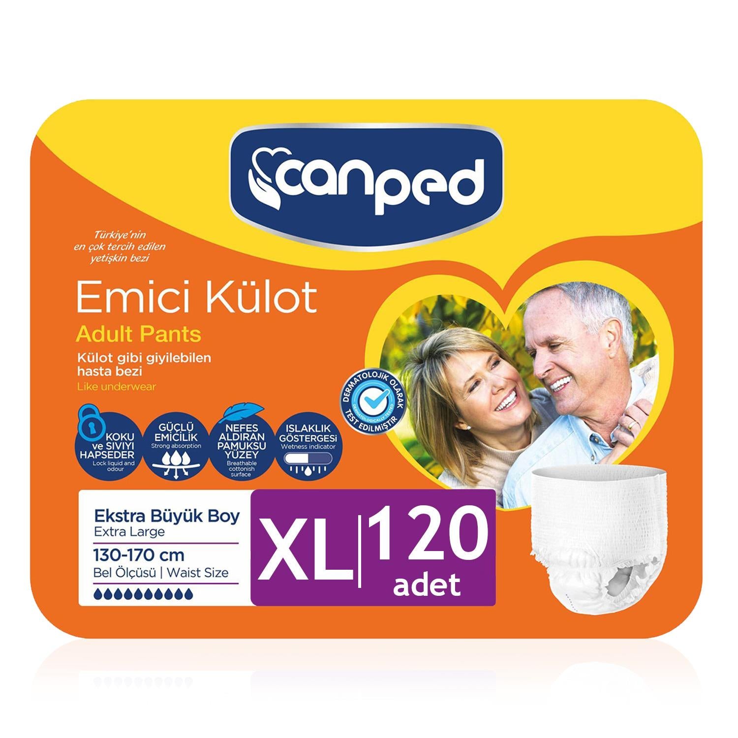 Canped Emici Külot XL-Extra Large Beden 120 Adet