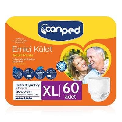 Canped Emici Külot XL-Extra Large Beden 60 Adet