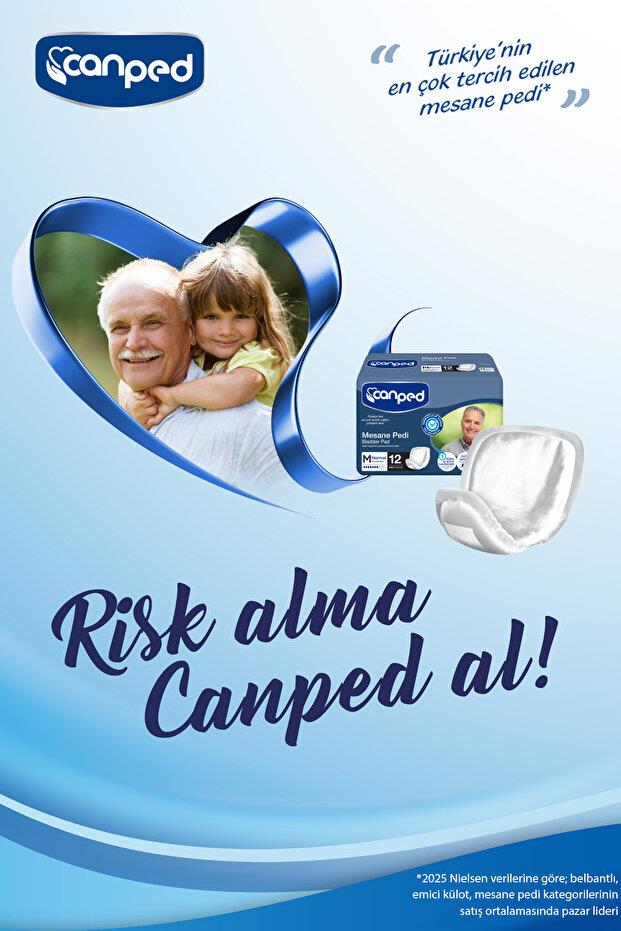 Canped Mesane Pedi Erkek M-Medium Beden 48 Adet