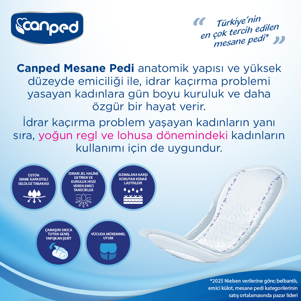 Canped Mesane Pedi Normal M-Medium Beden 40 Adet