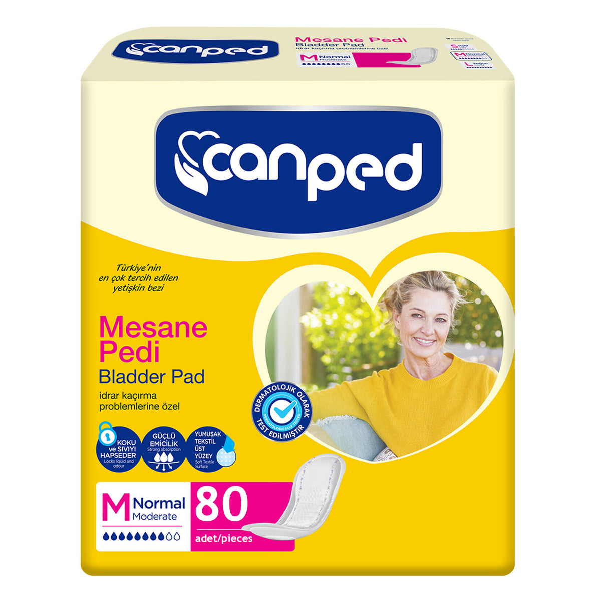 Canped Mesane Pedi Normal M-Medium Beden 80 Adet