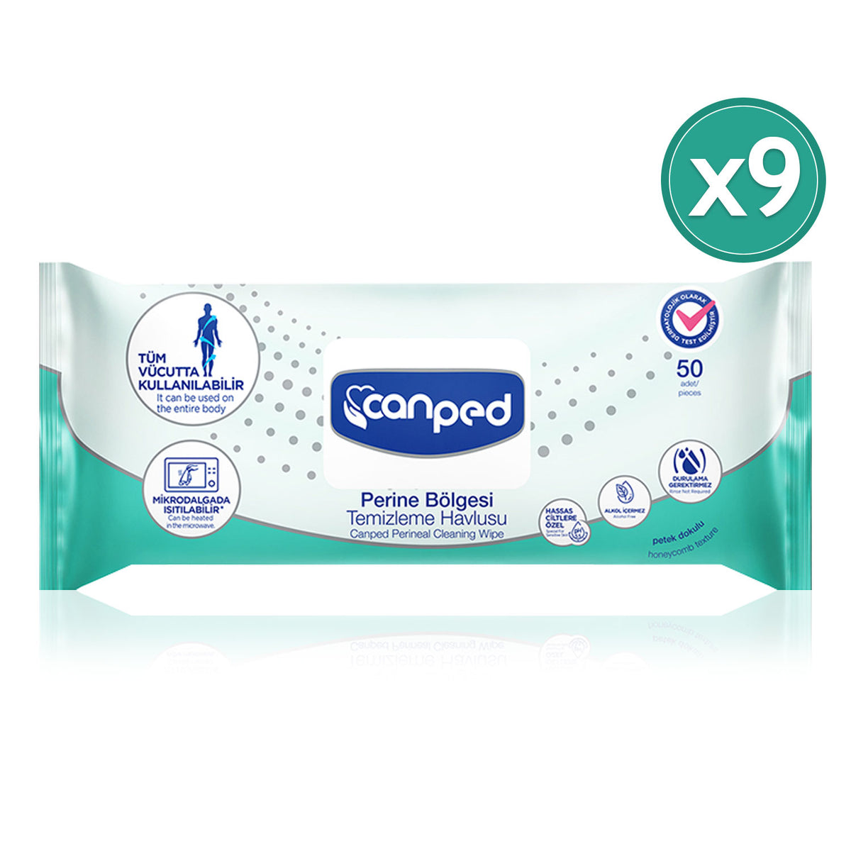 Canped Perine ve Vücut Temizleme Havlusu 450 Adet