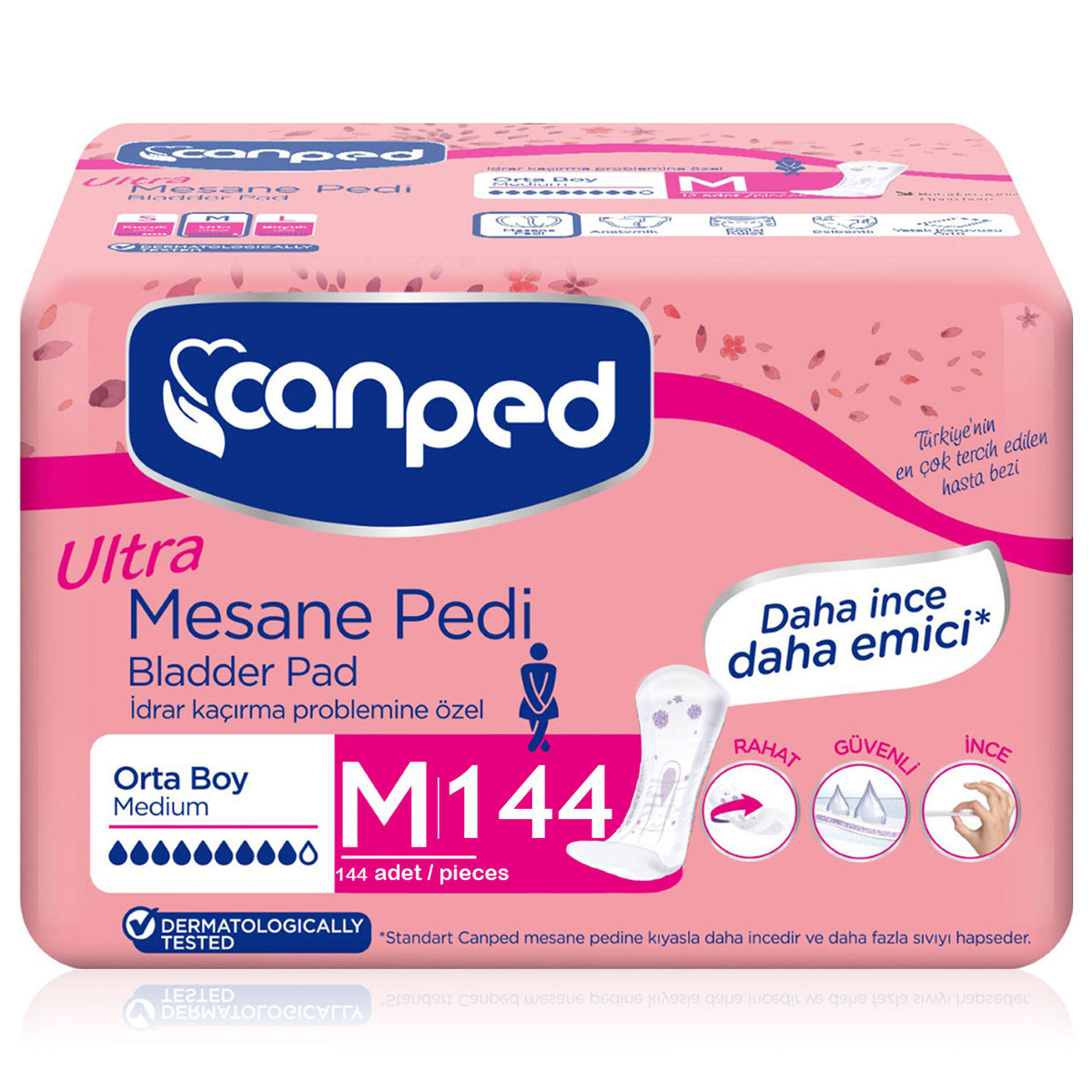 Canped Ultra Mesane Pedi Normal M-Medium Beden 144 Adet