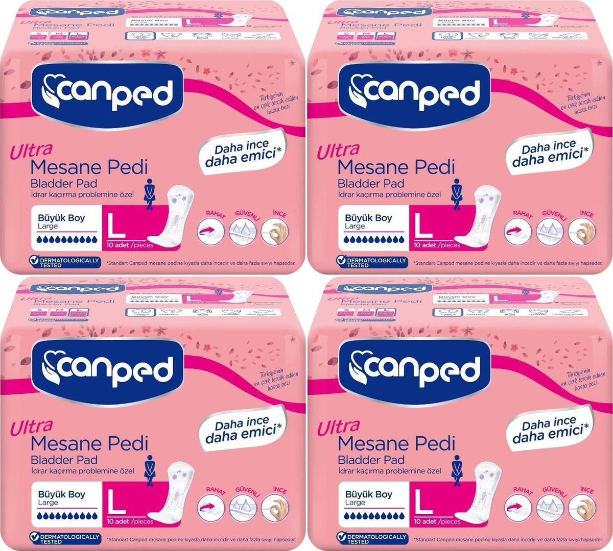 Canped Ultra Mesane Pedi Yoğun L-Large Beden 40 Adet