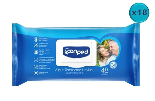 Canped Vücut Temizleme Havlusu 864 Adet