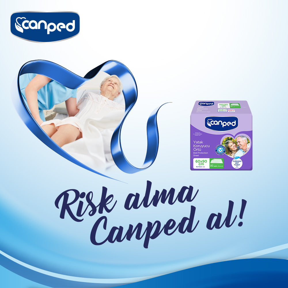 Canped Yatak Koruyucu Örtü 60x90 Cm 120 Adet