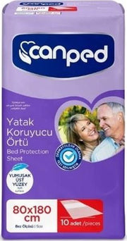Canped Yatak Koruyucu Örtü 80x180 Cm 10 Adet