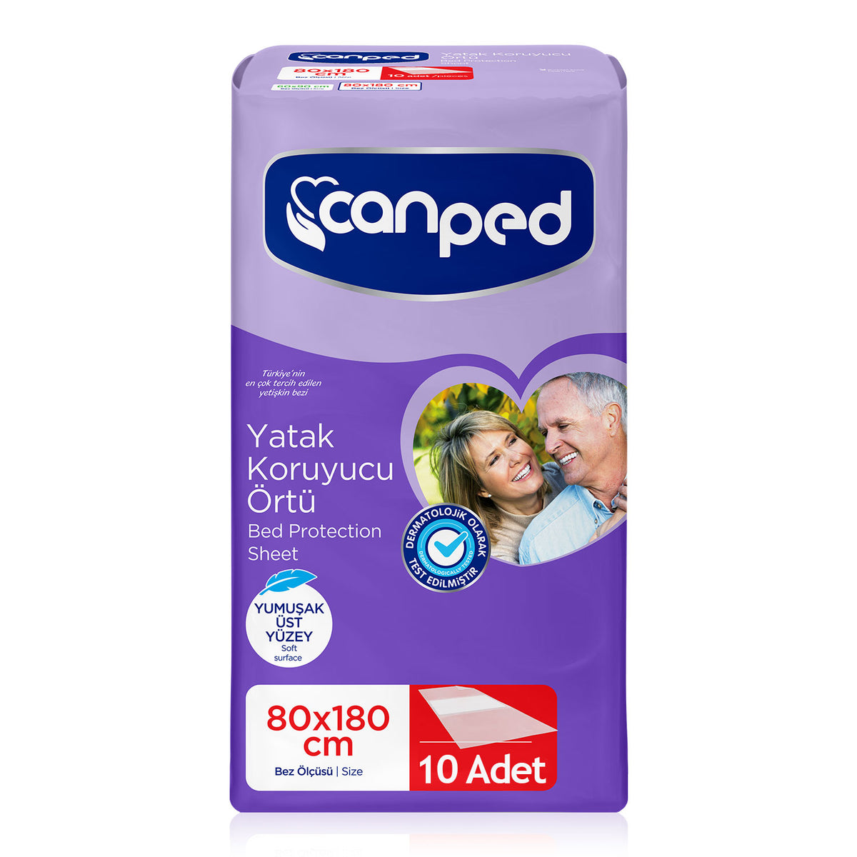 Canped Yatak Koruyucu Örtü 80x180 Cm 10 Adet