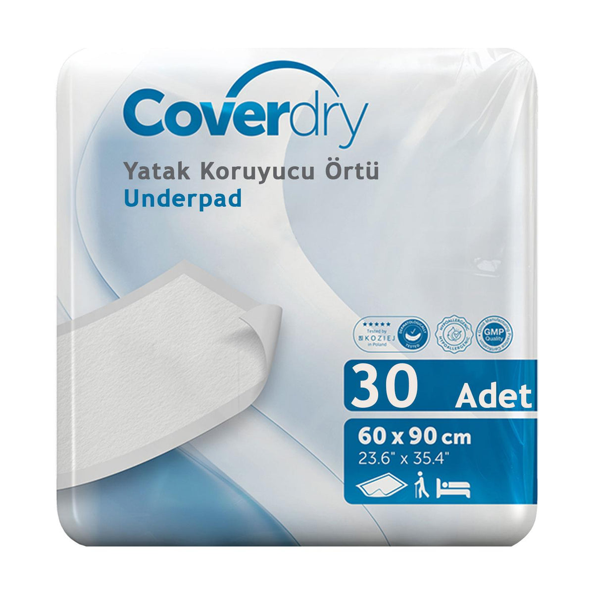 Coverdry Yatak Koruyucu Örtü 60×90 Cm 30 Adet