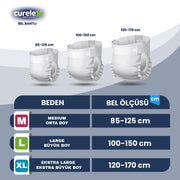 Curelex Belbantlı Hasta Bezi L-Large Beden 120 Adet