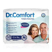 Dr. Comfort Belbantlı Hasta Bezi M-Medium Beden 30 Adet