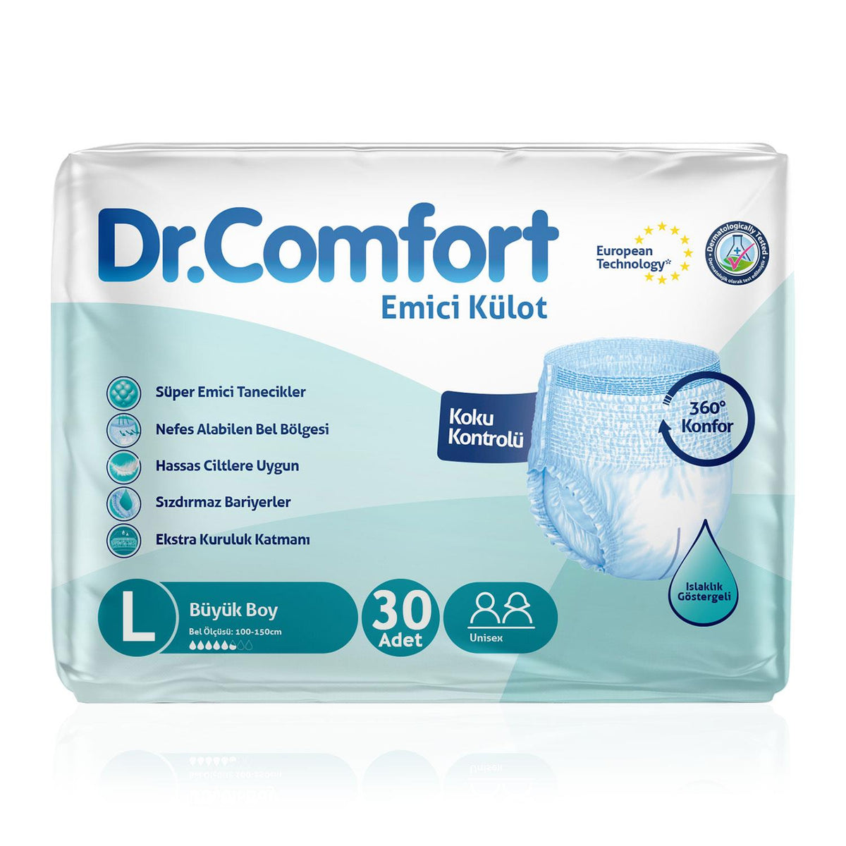Dr. Comfort Emici Külot L-Large Beden 30 Adet