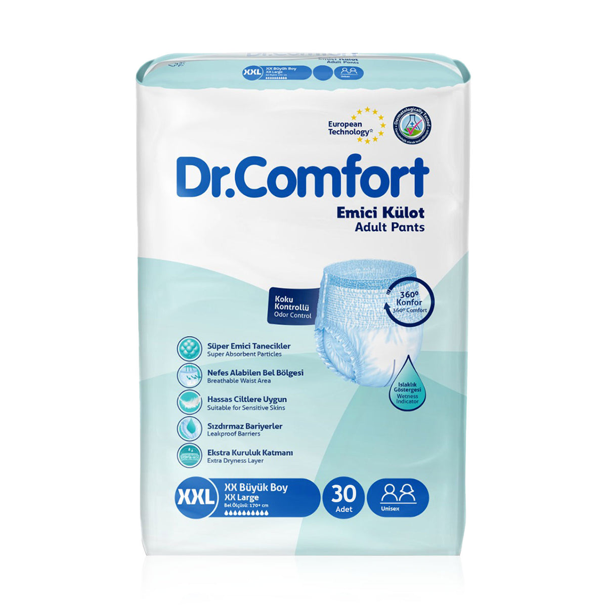 Dr. Comfort Emici Külot XXL-Extra Extra Large Beden 30 Adet