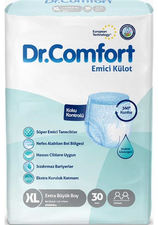 Dr. Comfort Emici Külot XL-Extra Large Beden 30 Adet