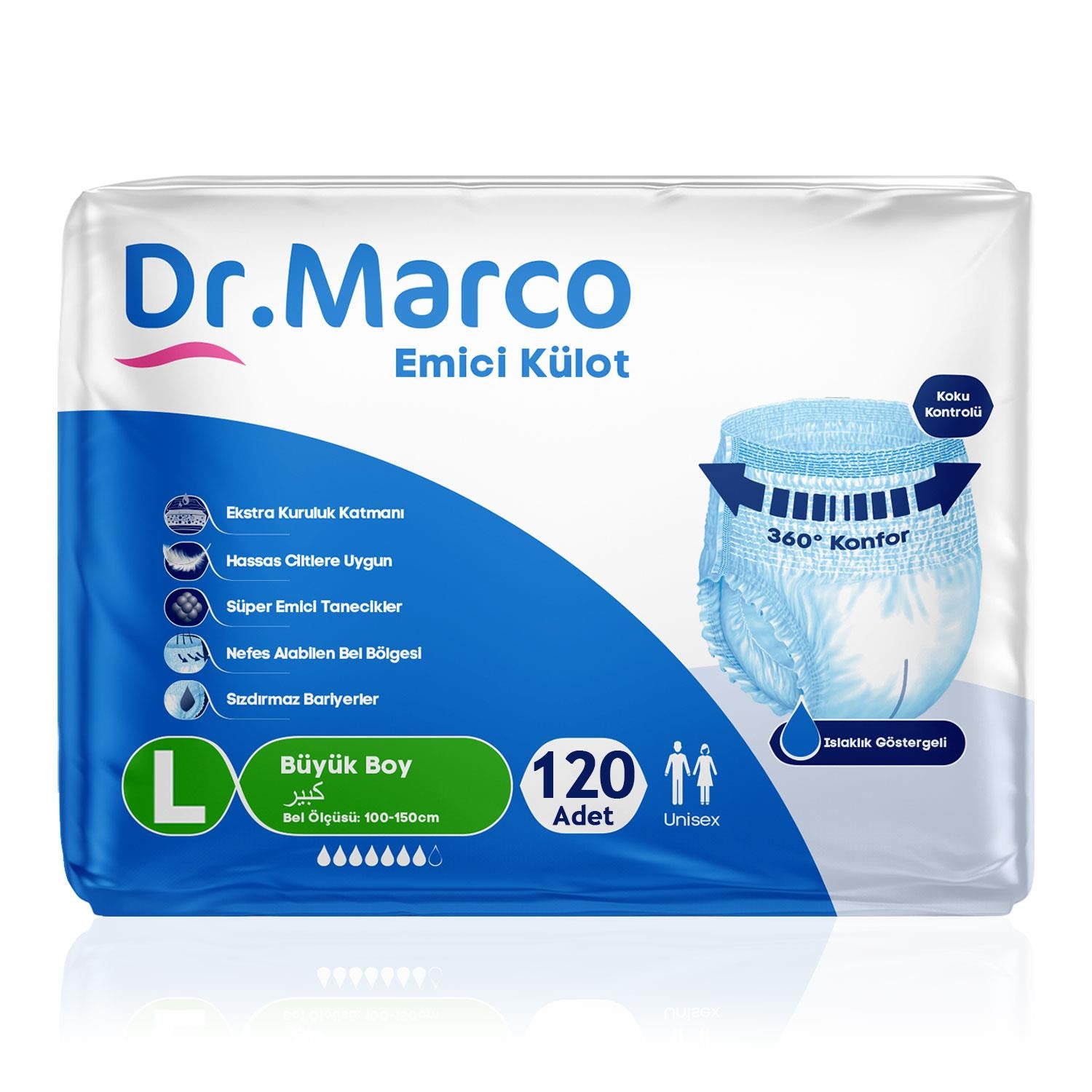 Dr. Marco Emici Külot L-Large Beden 120 Adet