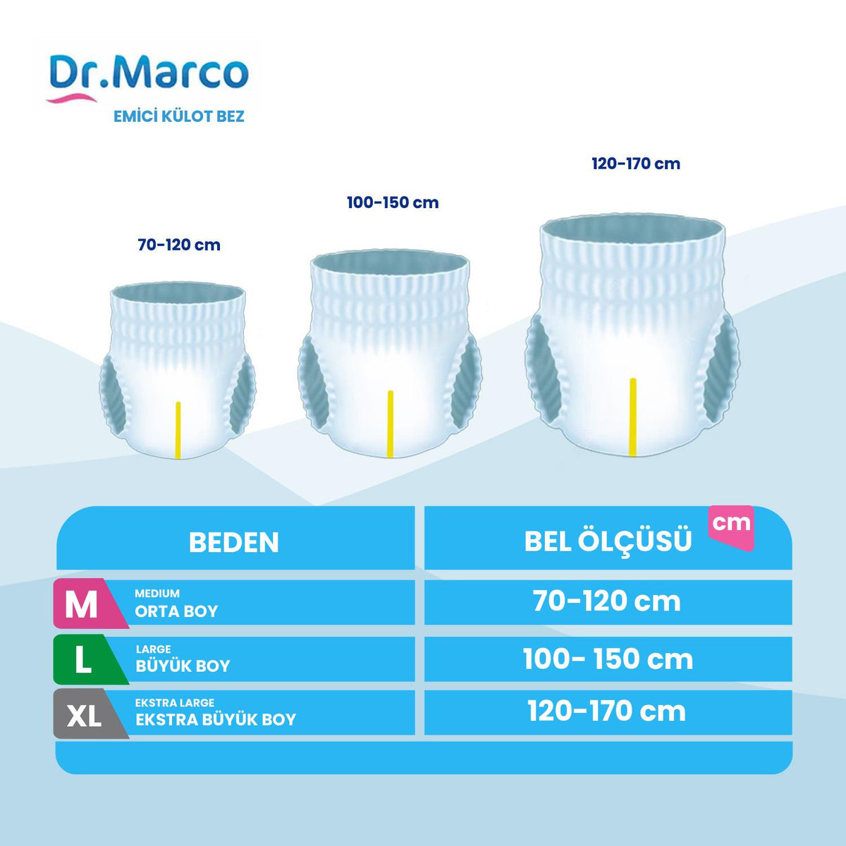 Dr. Marco Emici Külot M-Medium Beden 30 Adet