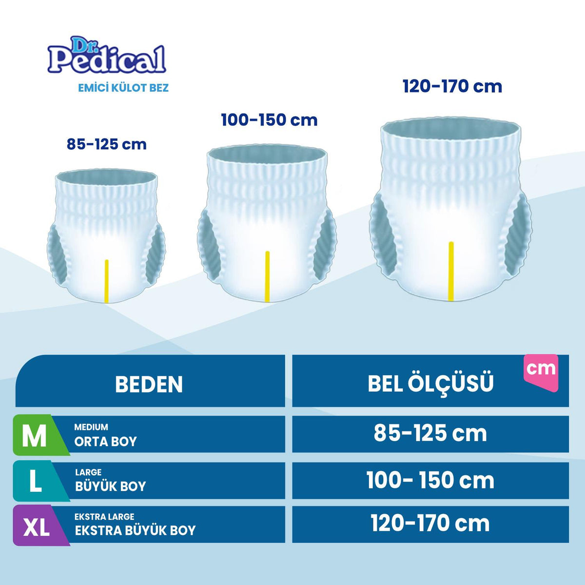 Dr. Pedical Emici Külot L-Large Beden 90 Adet