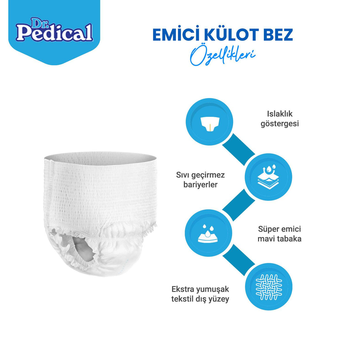 Dr. Pedical Emici Külot M-Medium Beden 90 Adet