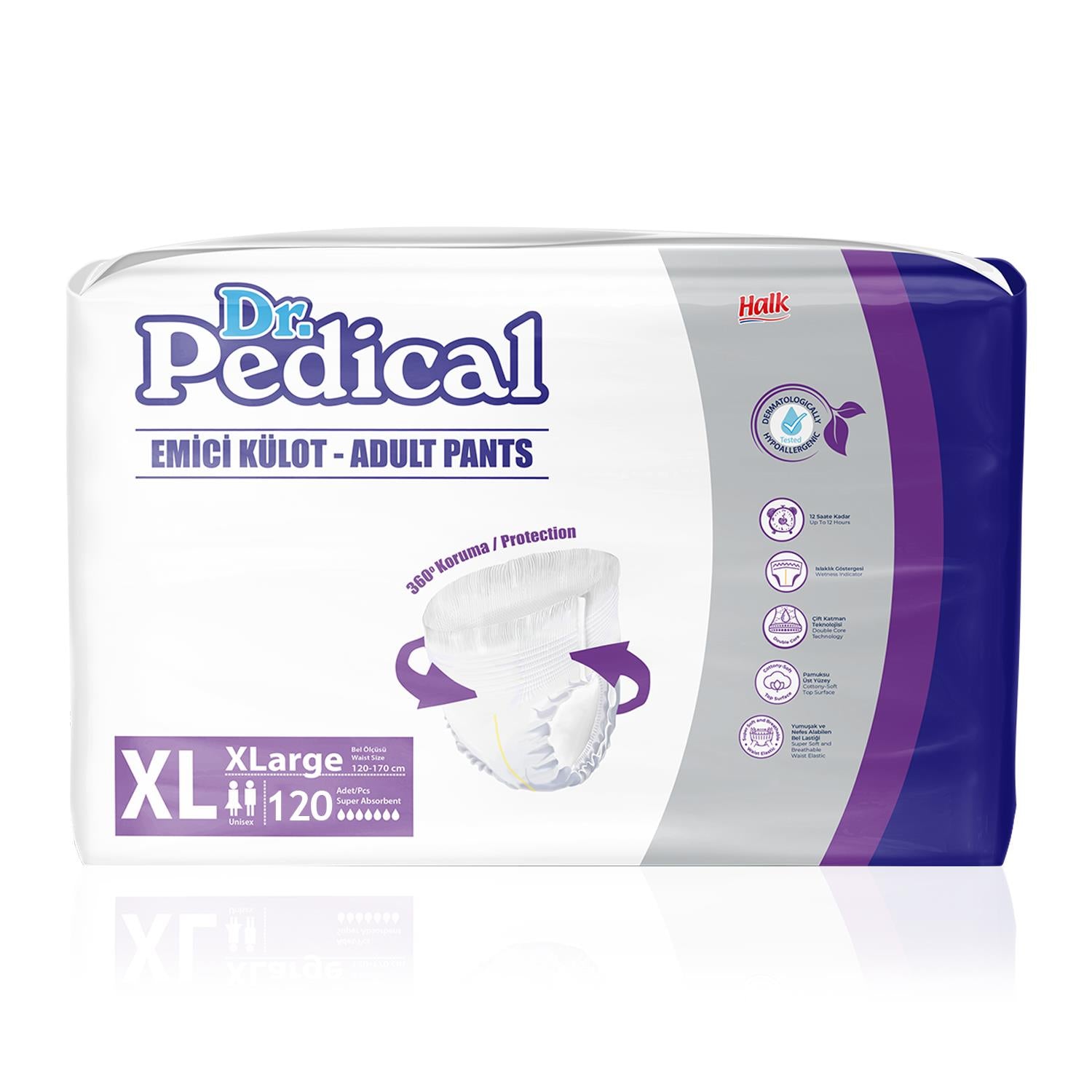 Dr. Pedical Emici Külot XL-Extra Large Beden 120 Adet
