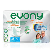 Evony Premium Belbantlı Hasta Bezi M-Medium Beden 60 Adet