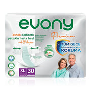 Evony Premium Belbantlı Hasta Bezi XL-Extra Large Beden 30 Adet
