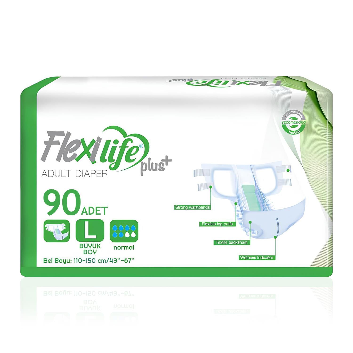 Flexi Life Belbantlı Hasta Bezi L-Large Beden 90 Adet