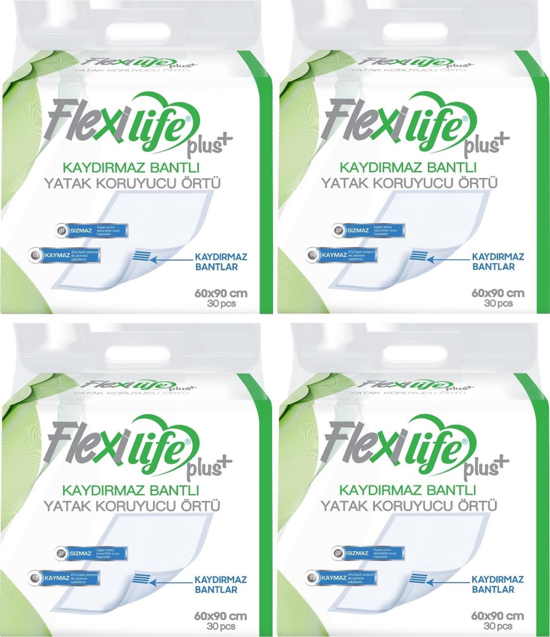 Flexi Life Plus Bantlı Yatak Koruyucu Örtü 60x90 Cm 120 Adet