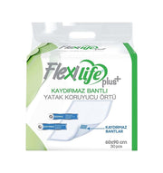 Flexi Life Plus Bantlı Yatak Koruyucu Örtü 60x90 Cm 30 Adet