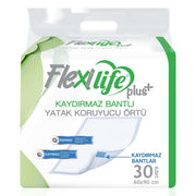 Flexi Life Plus Bantlı Yatak Koruyucu Örtü 60x90 Cm 30 Adet