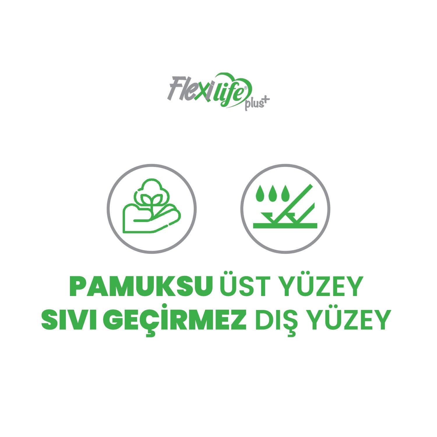Flexi Life Plus Bantlı Yatak Koruyucu Örtü 60x90 Cm 90 Adet
