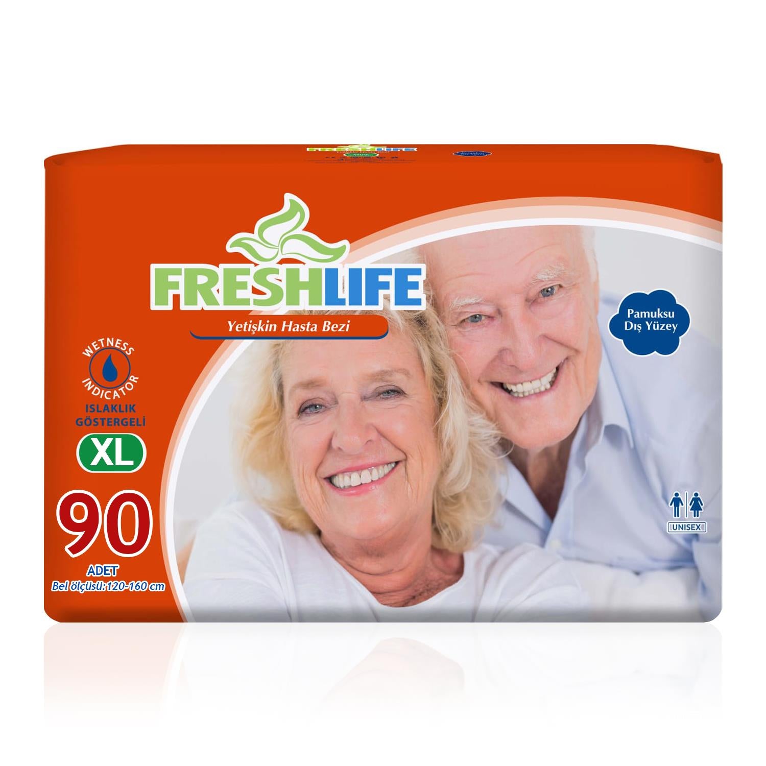 Freshlife Belbantlı Hasta Bezi XL-Extra Large Beden 90 Adet