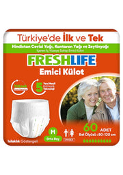 Freshlife Emici Külot M-Medium Beden 60 Adet